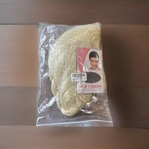 Wellkage Long Braided Blonde Hair Elsa Halloween Costume Wig 17 inches